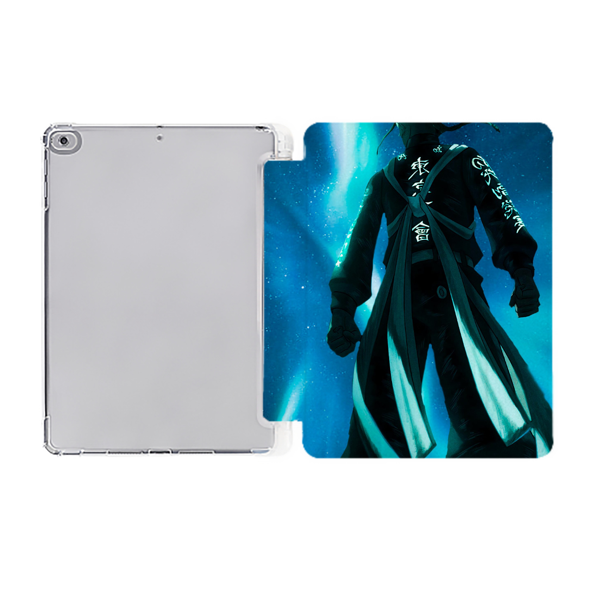 （画像用） 東京リベンジャーズ Tokyo Revengers IPad ケース ペン収納付き 三つ折りスタンド PUレザー×シリコン 対応機種9.5/10.5/10.9インチ